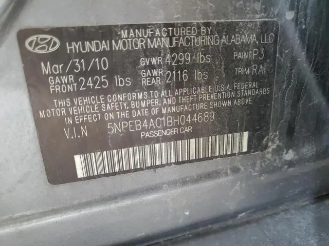 2011 HYUNDAI SONATA GLS