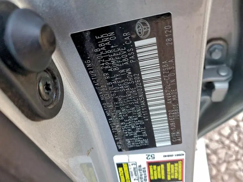 2022 TOYOTA CAMRY SE  