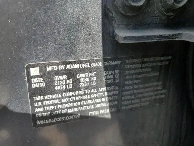 2011 BUICK REGAL CXL