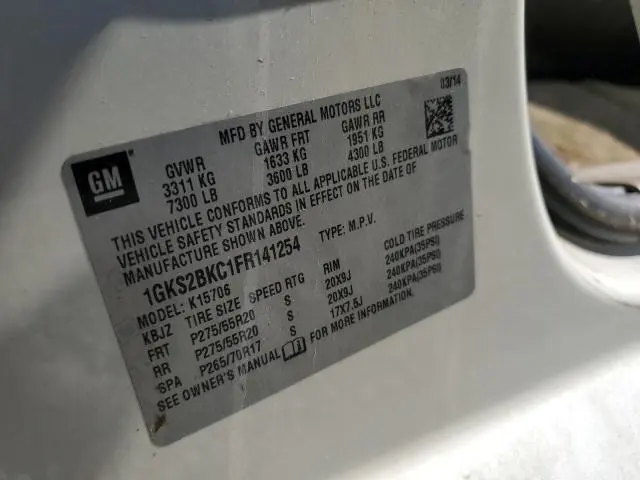 2015 GMC YUKON SLT  