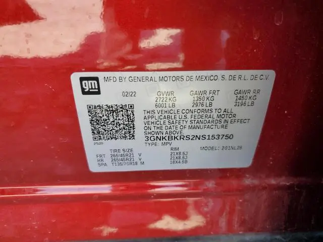 2022 CHEVROLET BLAZER RS