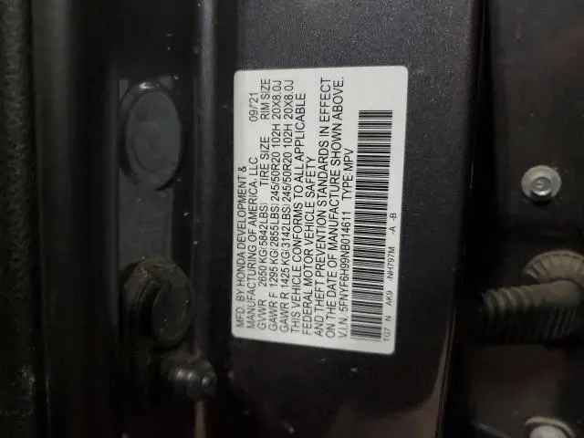 2022 HONDA PILOT TOURING  