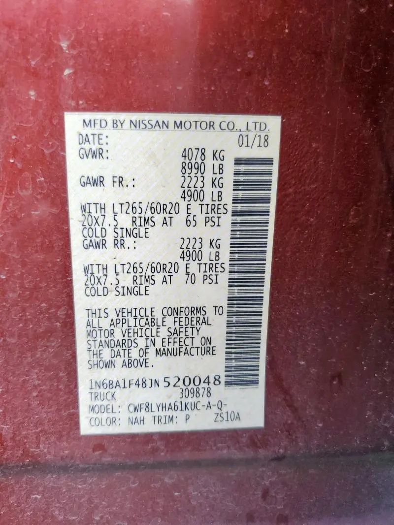 2018 NISSAN TITAN XD SL  