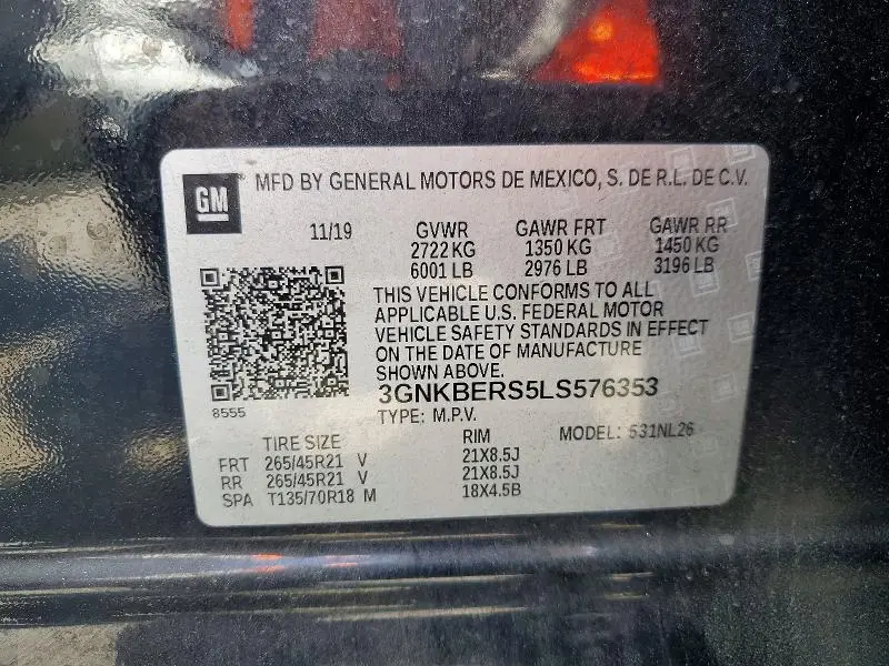 2020 CHEVROLET BLAZER RS  