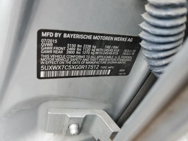 2016 BMW X3 XDRIVE35I  