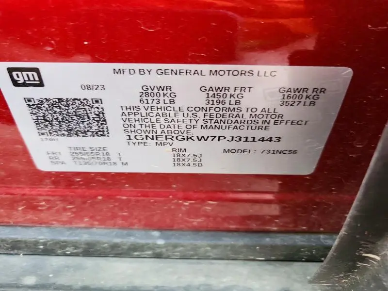 2023 CHEVROLET TRAVERSE LT  