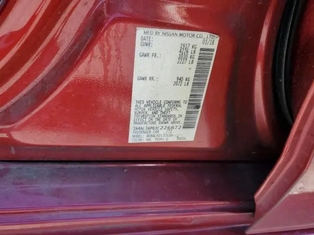 2018 NISSAN ALTIMA 2.5  