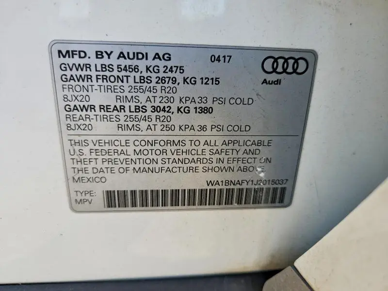2018 AUDI Q5 PREMIUM PLUS  