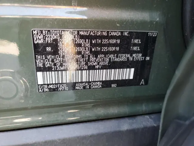 2024 TOYOTA RAV4 WOODLAND EDITION  