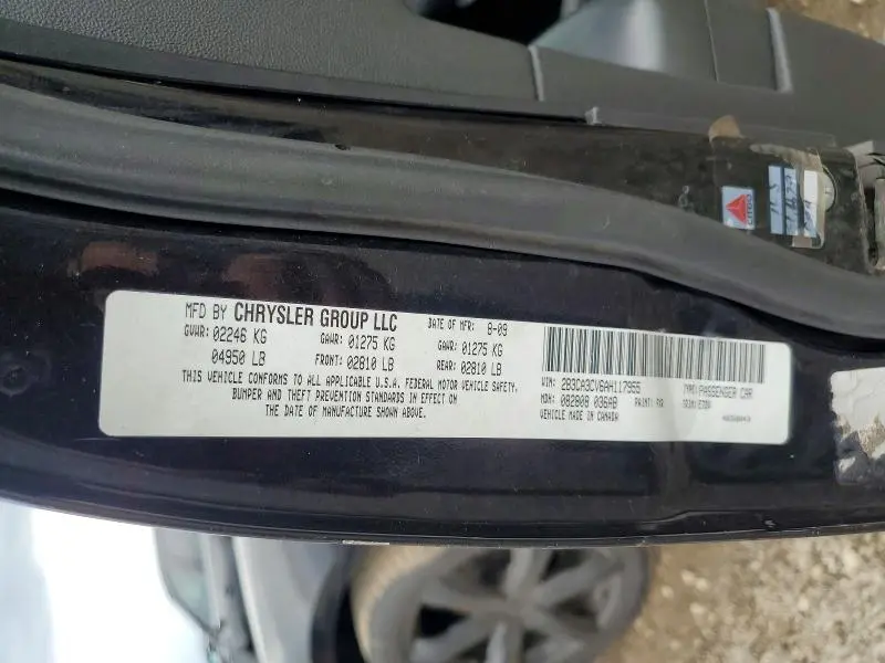 2010 DODGE CHARGER SXT  