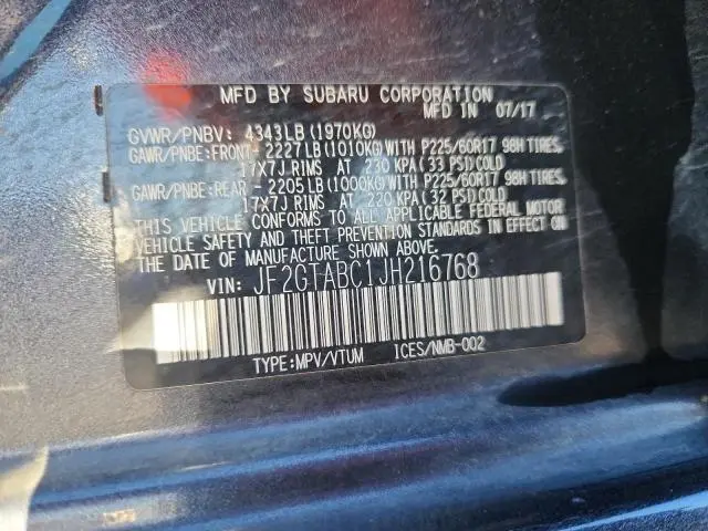 2018 SUBARU CROSSTREK PREMIUM  