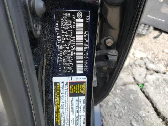 2013 TOYOTA AVALON BASE  