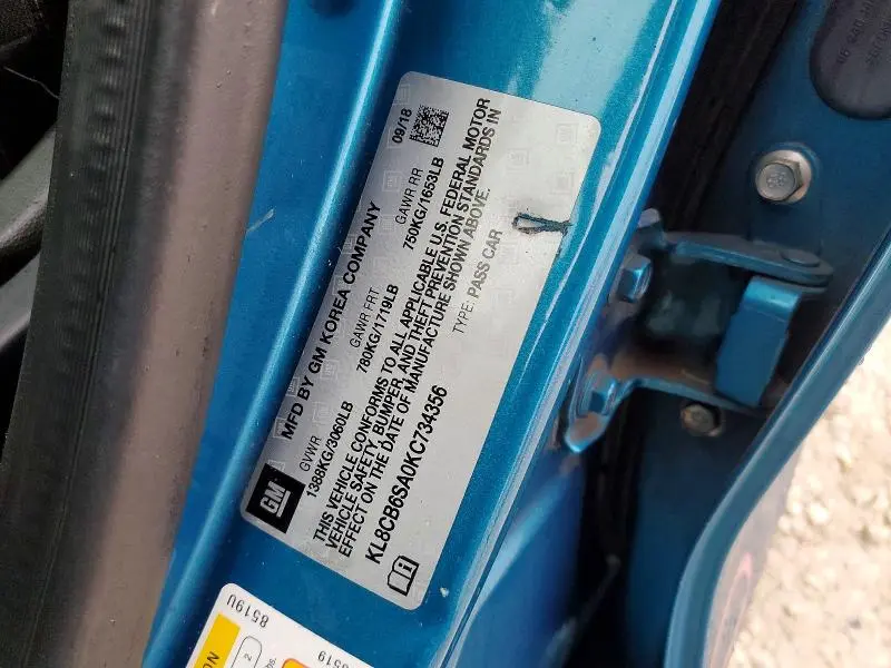 2019 CHEVROLET SPARK LS  