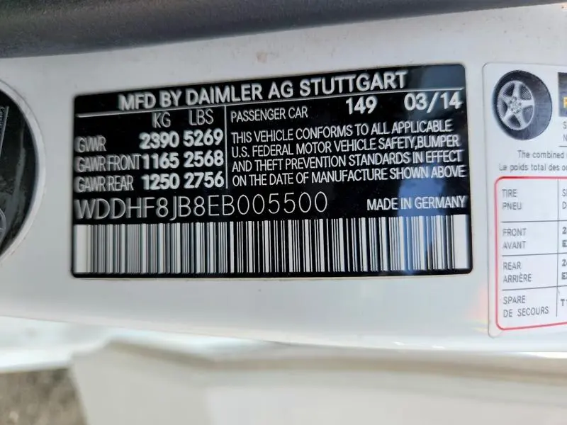 2014 MERCEDES-BENZ E 350 4MATIC  