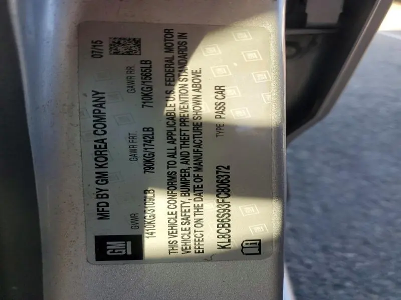 2015 CHEVROLET SPARK LS  