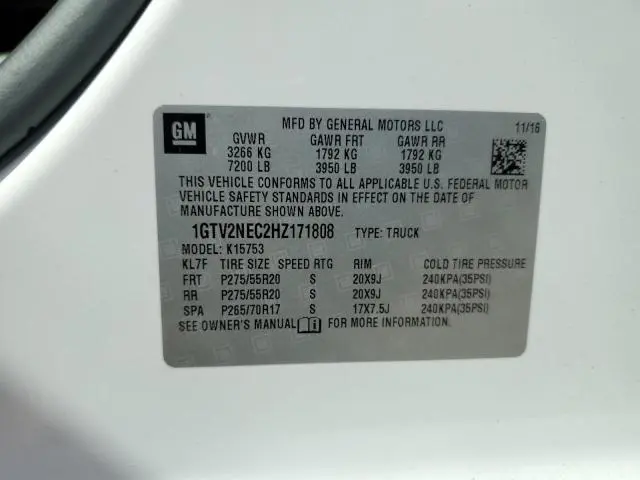2017 GMC SIERRA K1500 SLT