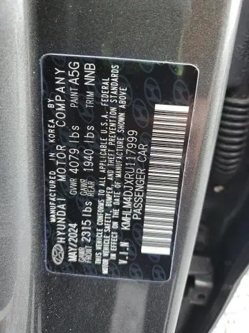 2024 HYUNDAI ELANTRA BLUE  