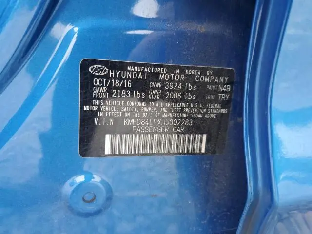 2017 HYUNDAI ELANTRA SE  