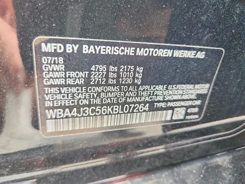 2019 BMW 430XI GRAN COUPE  