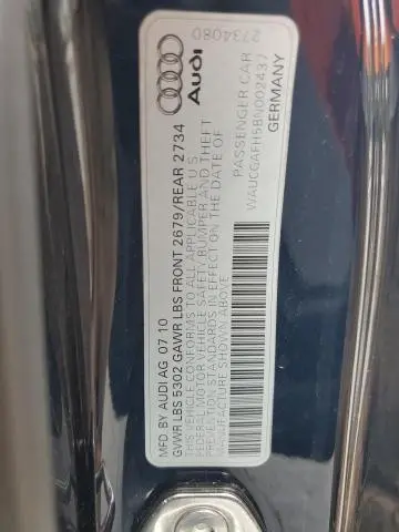 2011 AUDI S5 PREMIUM PLUS  