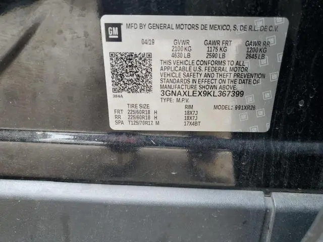 2019 CHEVROLET EQUINOX LT  