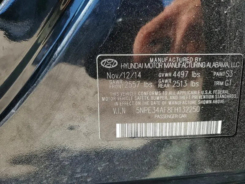 2015 HYUNDAI SONATA LIMITED  