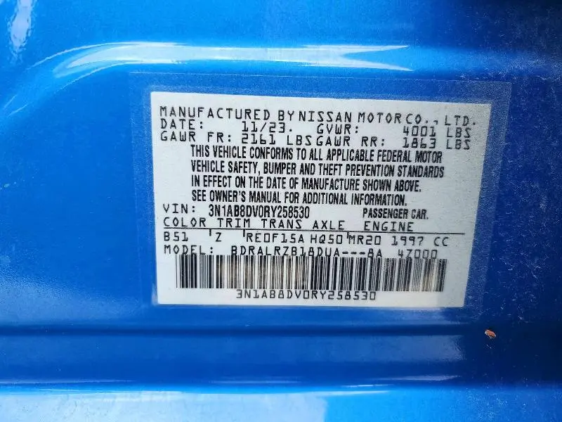 2024 NISSAN SENTRA SR  
