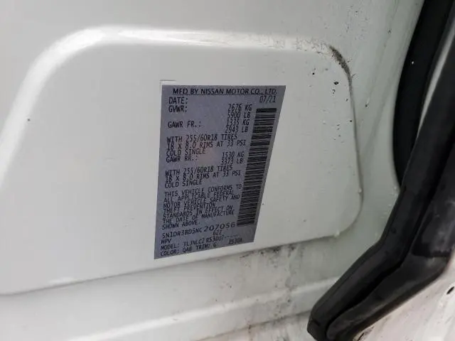 2022 NISSAN PATHFINDER SV  