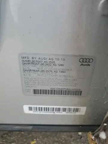 2011 AUDI Q5 PREMIUM PLUS
