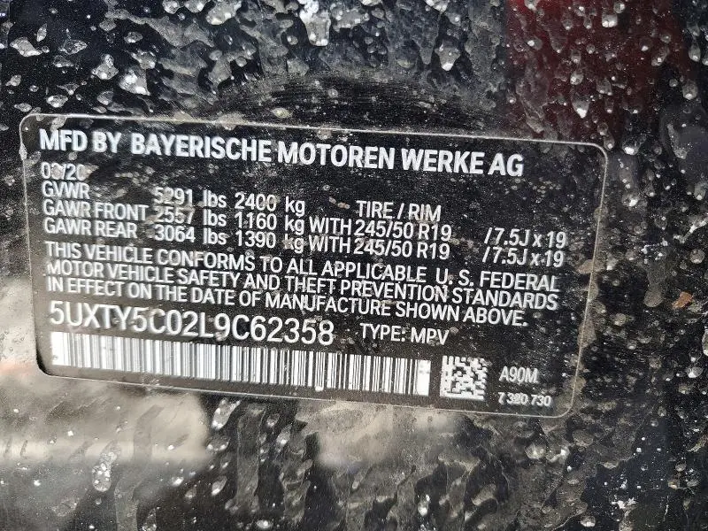 2020 BMW X3 XDRIVE30I  
