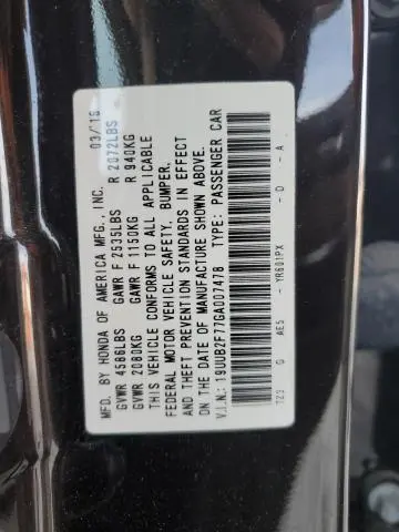 2016 ACURA TLX ADVANCE  