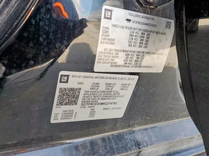 2021 GMC SIERRA C1500 ELEVATION  