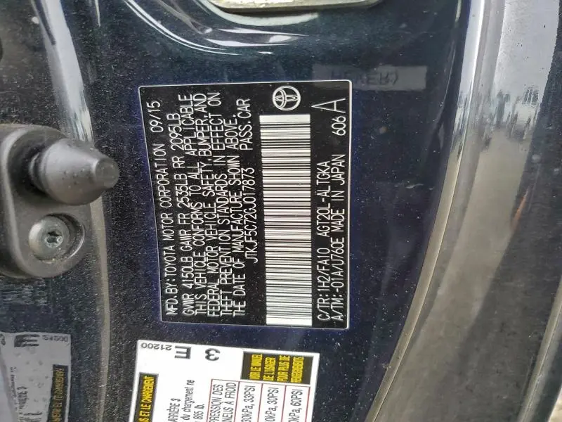 2016 TOYOTA SCION TC   