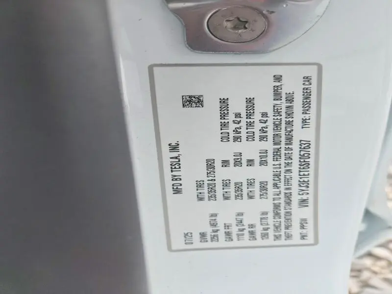 2025 TESLA MODEL 3   