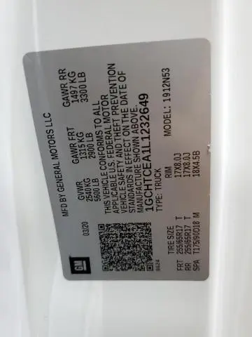 2020 CHEVROLET COLORADO LT  