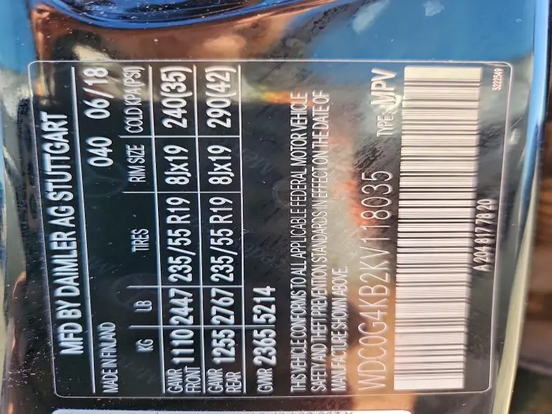 2019 MERCEDES-BENZ GLC 300 4MATIC  