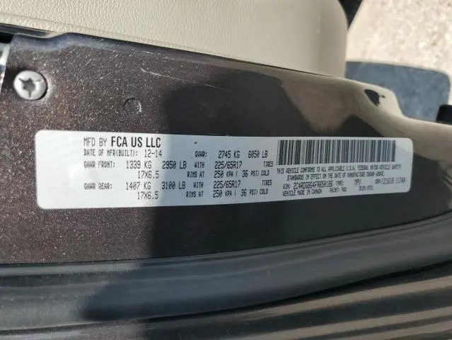 2015 DODGE GRAND CARAVAN SE  
