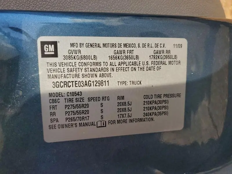 2010 CHEVROLET SILVERADO C1500 LTZ  