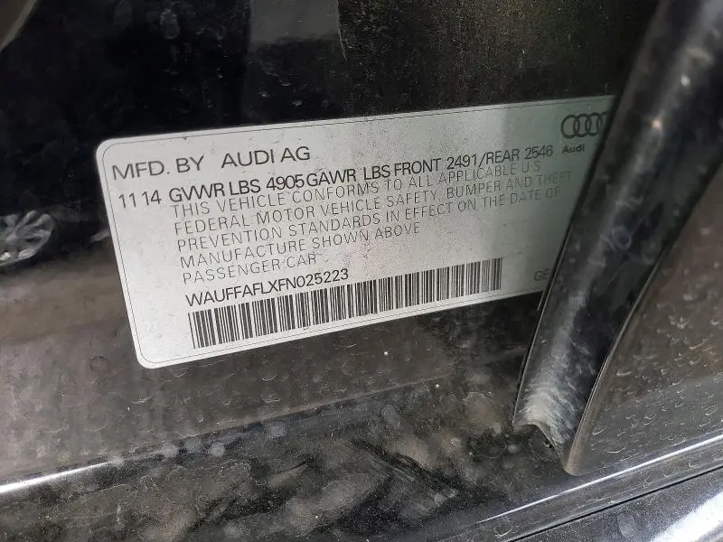 2015 AUDI A4 PREMIUM PLUS  