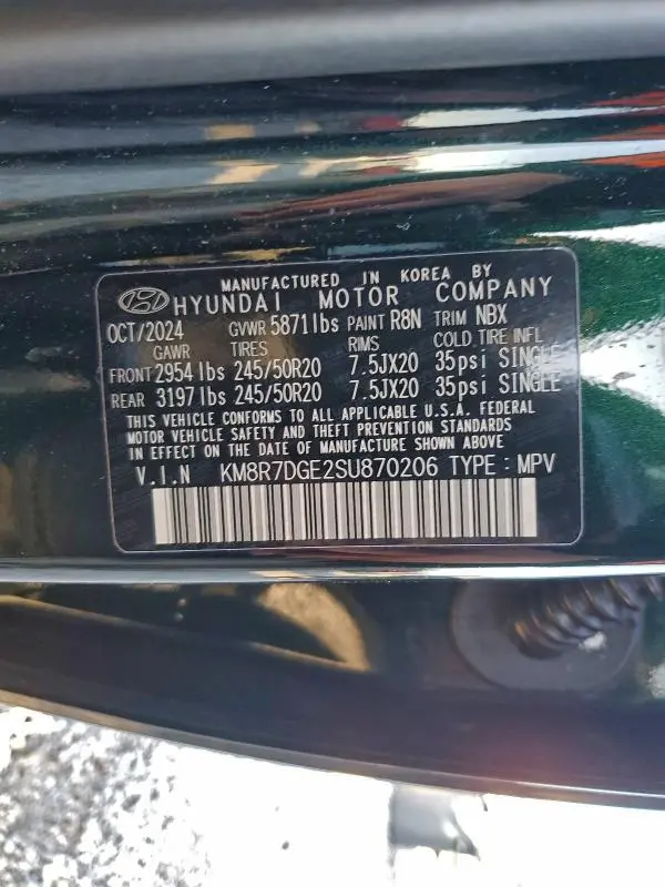 2025 HYUNDAI PALISADE CALLIGRAPHY  