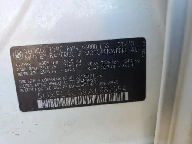 2010 BMW X5 XDRIVE30I  