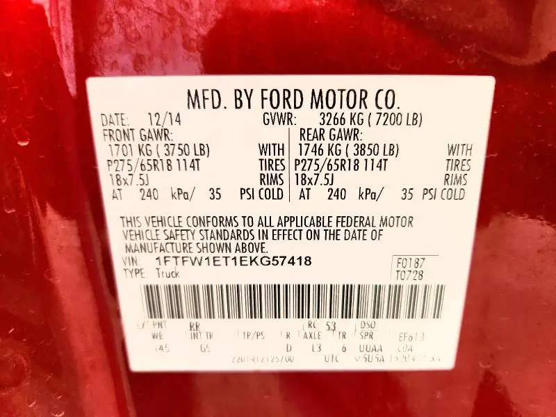 2014 FORD F150 SUPERCREW  