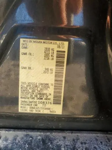 2014 NISSAN ALTIMA 2.5  
