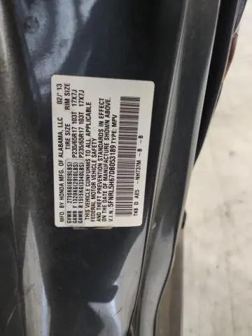 2013 HONDA ODYSSEY EXL  