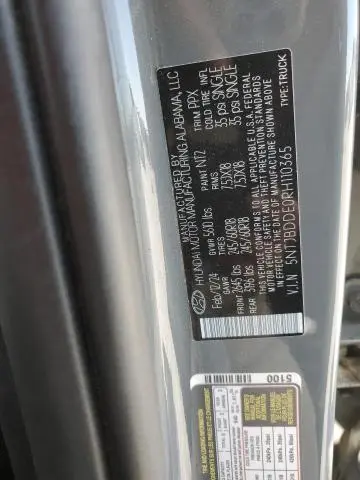 2024 HYUNDAI SANTA CRUZ SEL  
