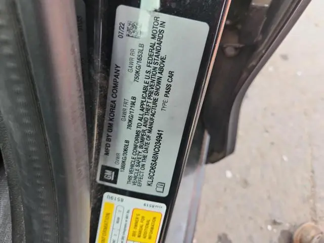 2022 CHEVROLET SPARK 1LT