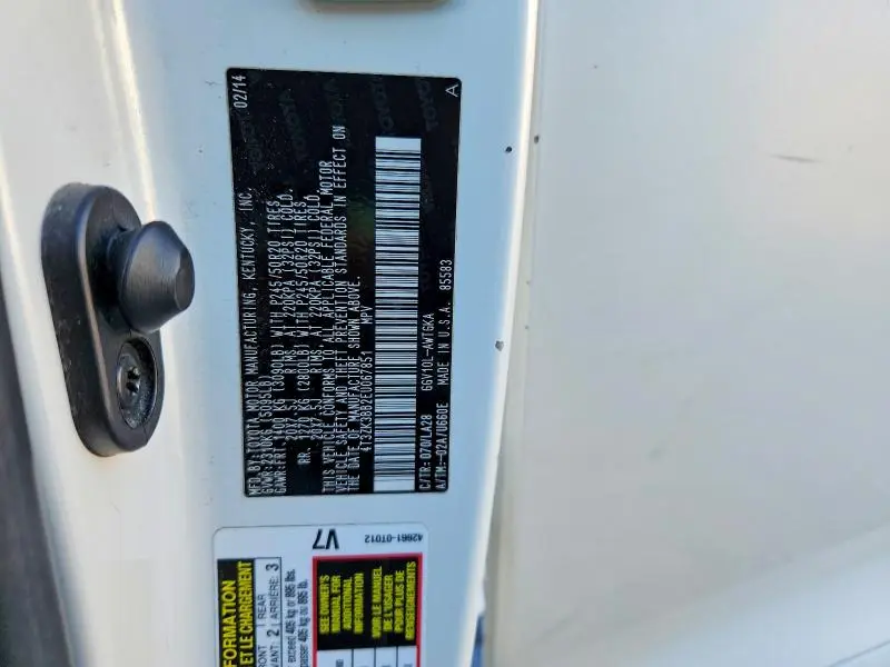 2014 TOYOTA VENZA XLE  