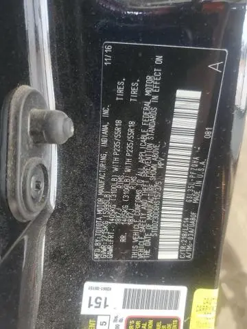 2017 TOYOTA SIENNA XLE  