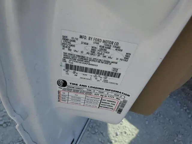 2010 FORD F150 SUPERCREW  