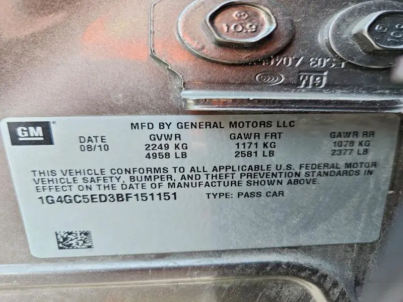 2011 BUICK LACROSSE CXL  